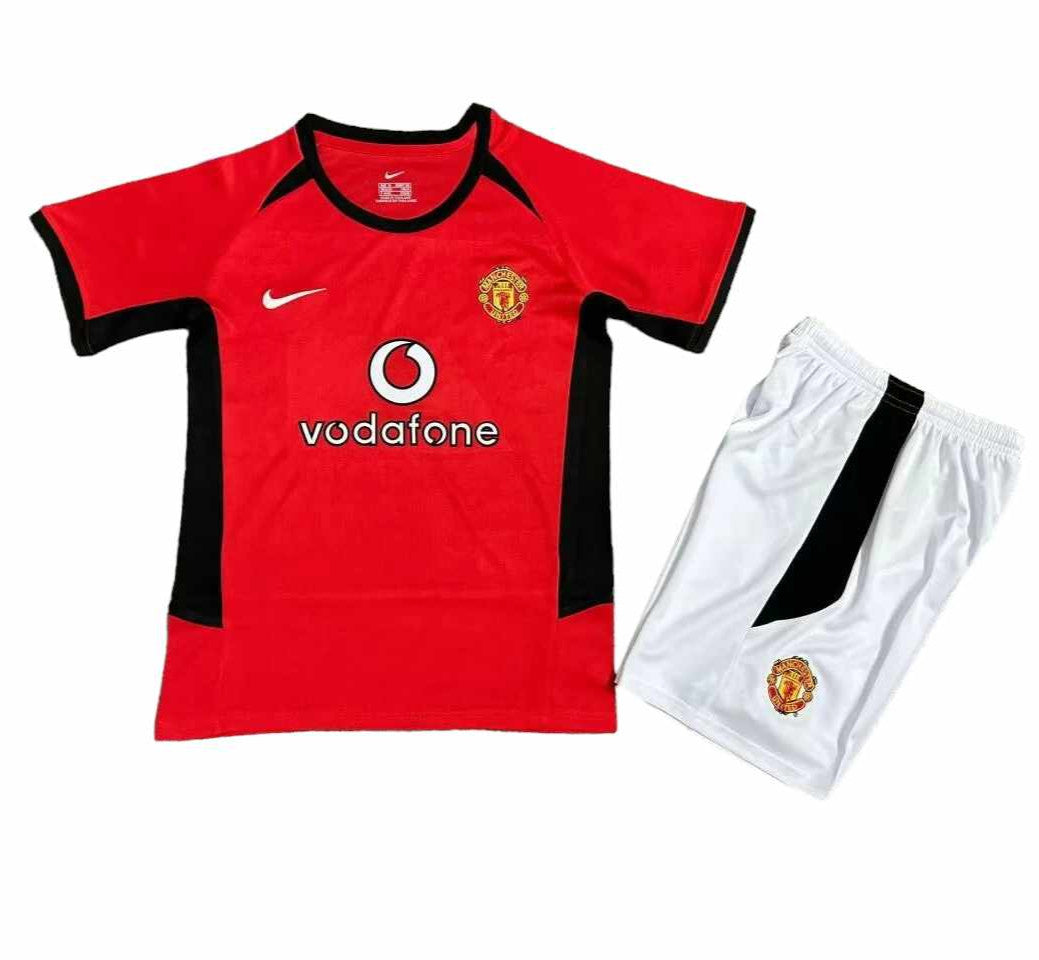 Manchester United Home Kids Kit 2002 - 2004