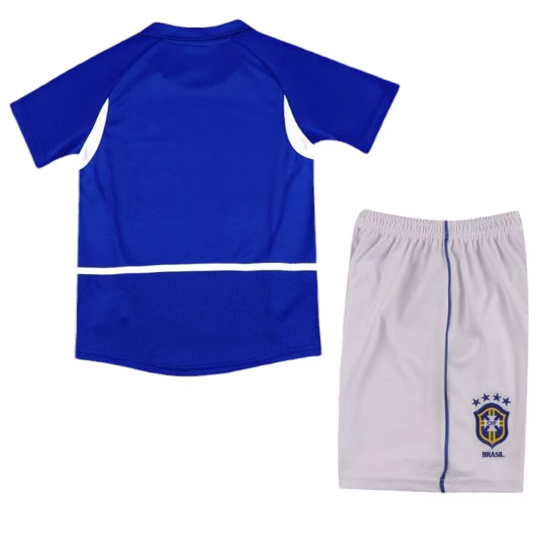 Brazil Away Kids Kit 2002