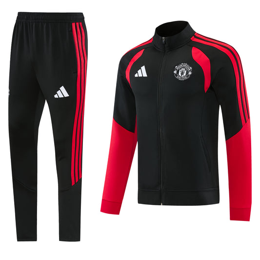 Manchester United Tracksuit 2026 - Black/Red