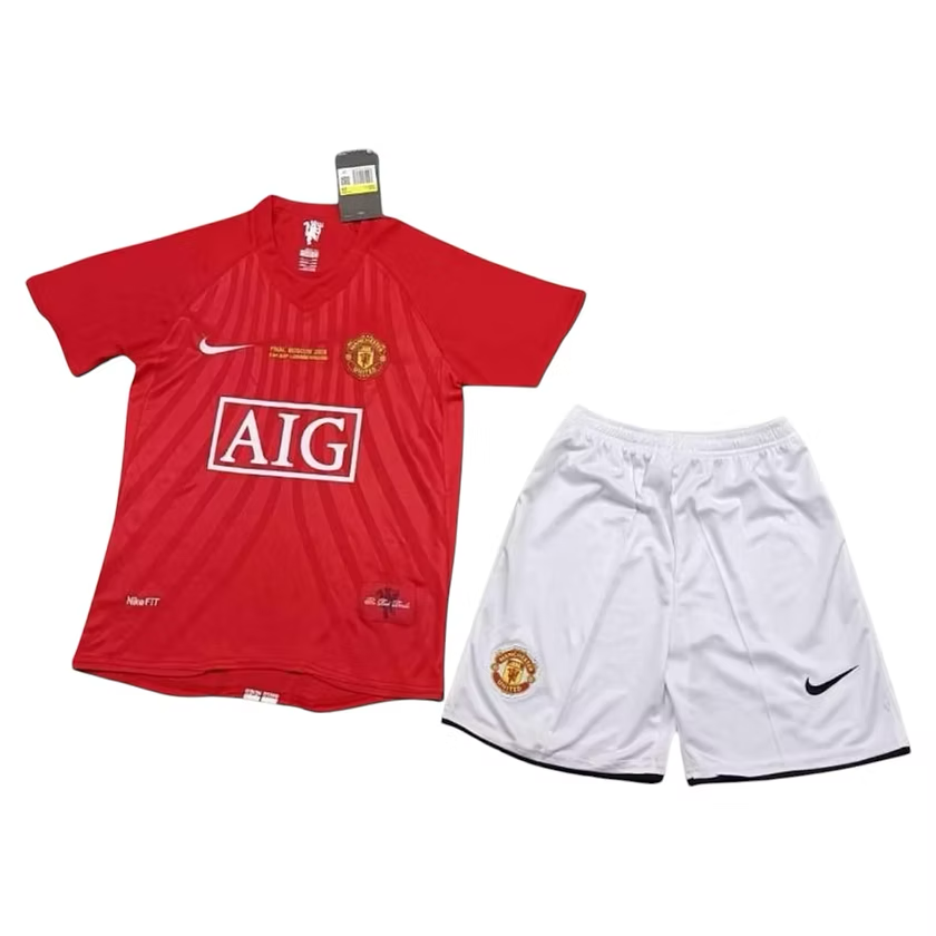 Manchester United Home Kids Kit 2007 - 2008
