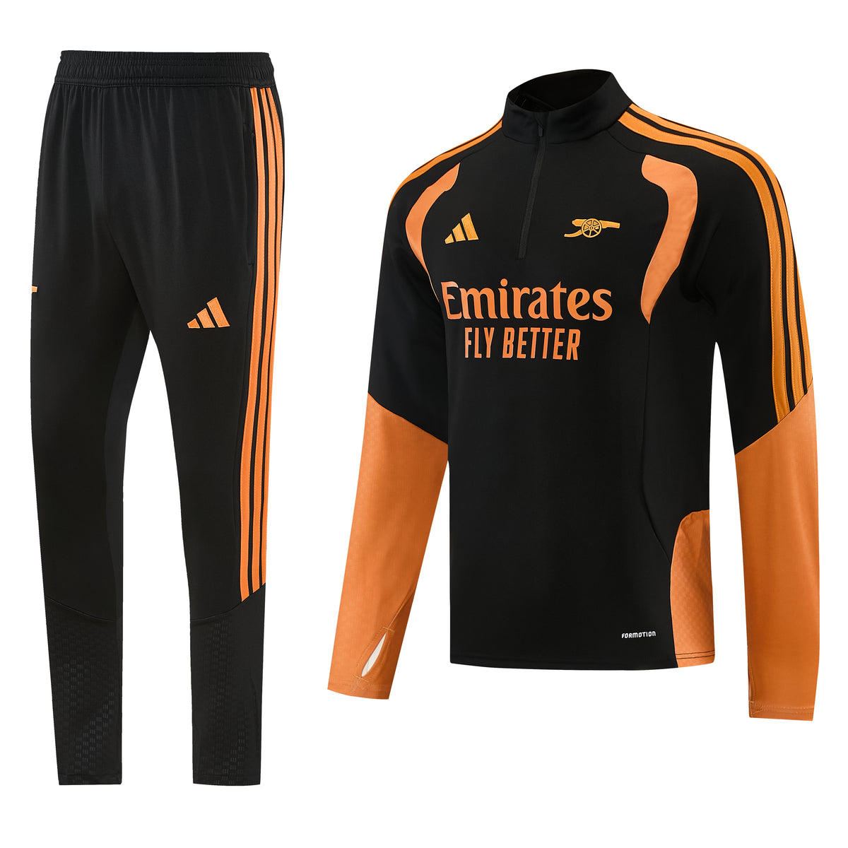 Arsenal Black and Orange Tracksuit