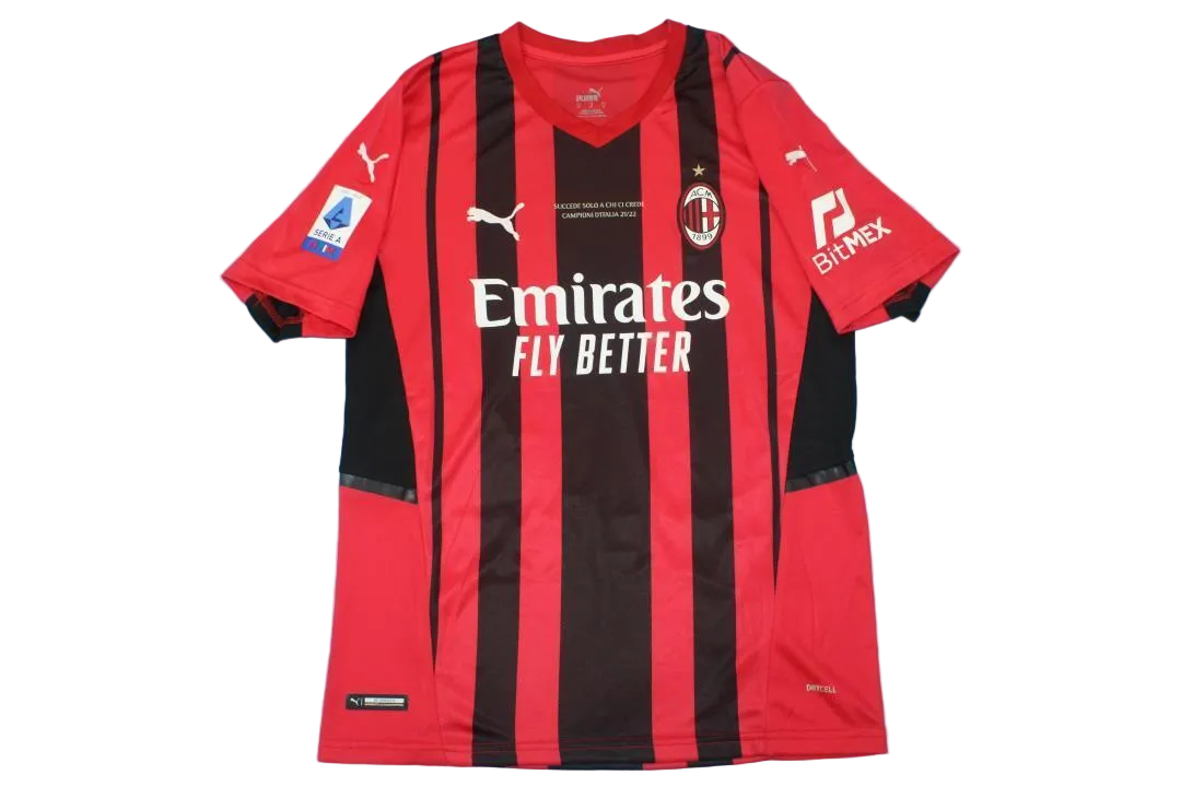 AC Milan Home Kit Champions 2021 - 2022