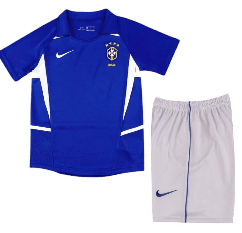 Brazil Away Kids Kit 2002