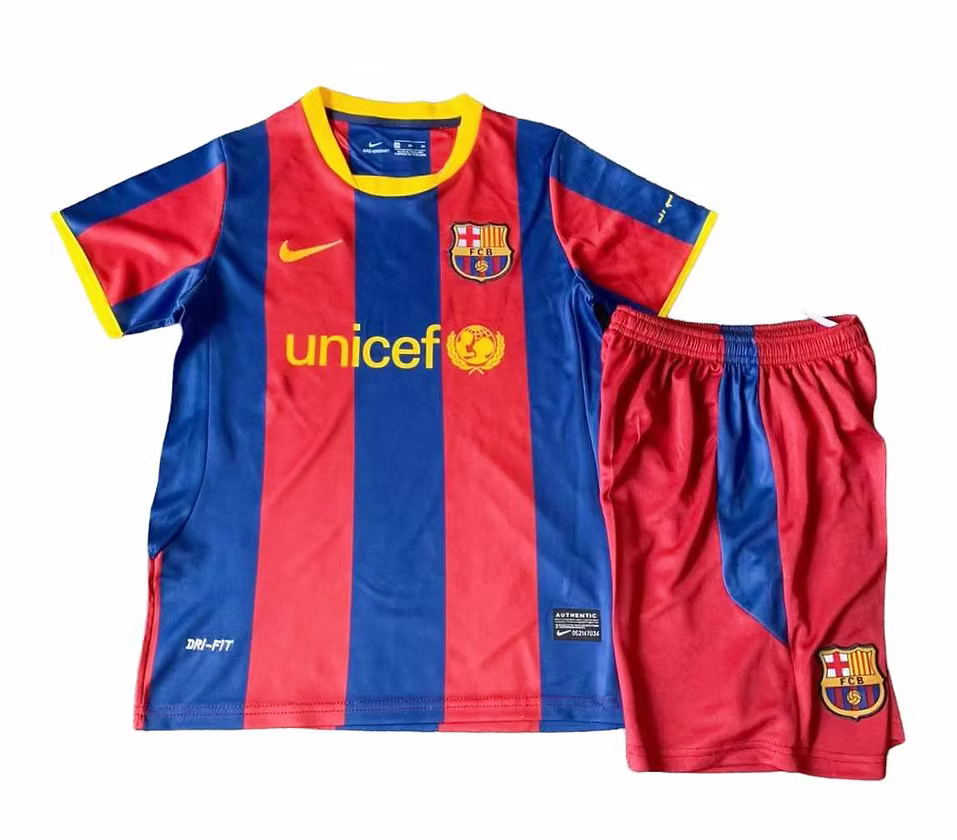 Barcelona Home Kids Kit 2010 - 2011