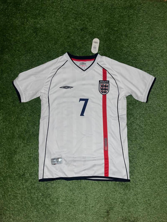 England Home Kit 2001 - BECKHAM 7